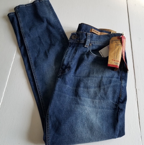 NWT SEVEN7  Co. Men's Jeans Slim Straight 32wx32L - Picture 11 of 11